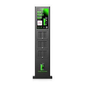2024 New Portable Power Bank Cabinet Metal Outdoor POS Rental Display with APP &amp; Android Charging Function AC <strong>Input</strong> &amp; <strong>Output</strong>