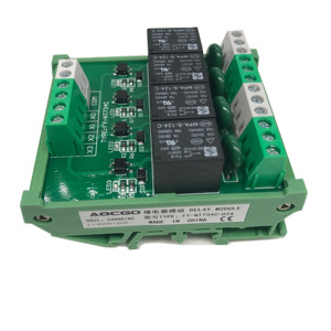 4 kanal 10A 250VAC/30VDC DIN Rail Mount Relay Module - Product Image 3