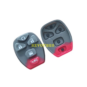 5 כפתור החלפת כפתור עבור gmc יחידה מרוחקת 5 כפתור עור + נעילה + לפתוח + דלת כפולה מאחורי לחם + קרן אדום אדום
