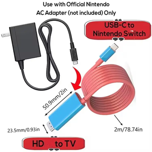USB C a HDMI 4K 30Hz100W PD Carga Tipo C Macho Cable HDMI Soporte Nintendo para Monitor - Product Image 4