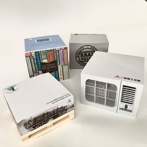 Cubo de notas de impresión de 4 lados de papel, notas adhesivas, Bloc de notas, cubo, nota adhesiva con paleta de madera, Cubo de notas adhesivas - Product Image 1