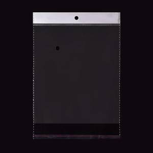 Customized Print Transparent Clear PE Bopp <strong>Cpp</strong> Poly Opp Packaging Packing <strong>Bag</strong> <strong>With</strong> Hanging Hole <strong>Header</strong> Card Adhesive Tape - Product Image 5