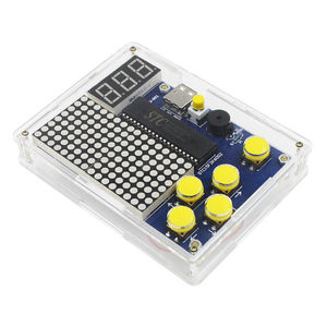 51マイクロコントローラーゲームコンソールTetris/Snakeドットマトリックスゲーム電子モジュールメーカーDIYキット - Product Image 1