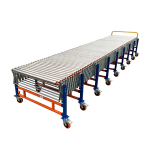 Rodillo transportador eléctrico de servicio pesado Carga Descarga Sistema industrial agregado personalizado Transportador de rodillos telescópico personalizado - Product Image 6