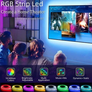 高品質スマートRGBLEDストリップライト、CobライトストリップTVバックライトマルチカラーアドレス<span class=keywords><strong>LED</strong></span>ストリップ、10mm RVB 12V 24VLEDストリップ - Product Image 6