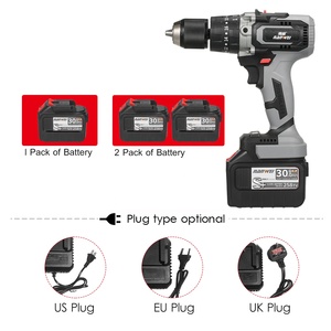 21V US Plug 2pack Heavy Duty Cordless Electric <strong>Drill</strong> Dual-speed Variable Speed Control Wireless Rechargeable <strong>Hand</strong> Electric <strong>Drill</strong> - Product Image 6