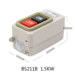 Interruttore di accensione a pulsante interruttore di accensione a tre fasi interruttore di controllo di alimentazione AC380V 15A 3P 2.2KW BS211B BS216B BS230B - Product Image 3