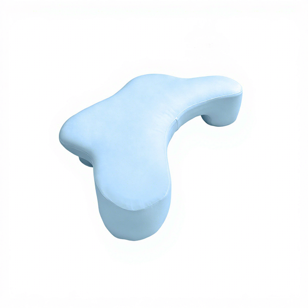 654015 - Cuscino interno con rivestimento - Cuscino per dormire su un fianco - Blu Morandi