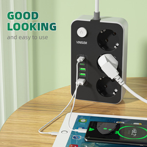 EU Standard 6USB <strong>Socket</strong> with Type c Charging Row <strong>Plug</strong> Household <strong>Terminal</strong> <strong>Block</strong> - Product Image 3