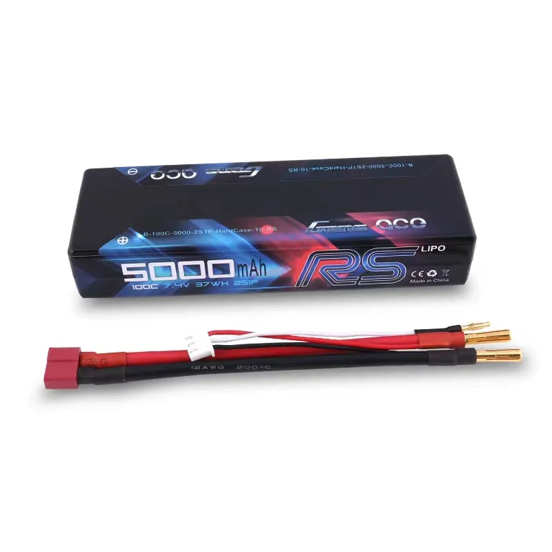 GENS RS 6000MAH 5000MAH 2S 4S 100C lipo 배터리 하드 케이스 1/8 TRAXXAS RC 트럭