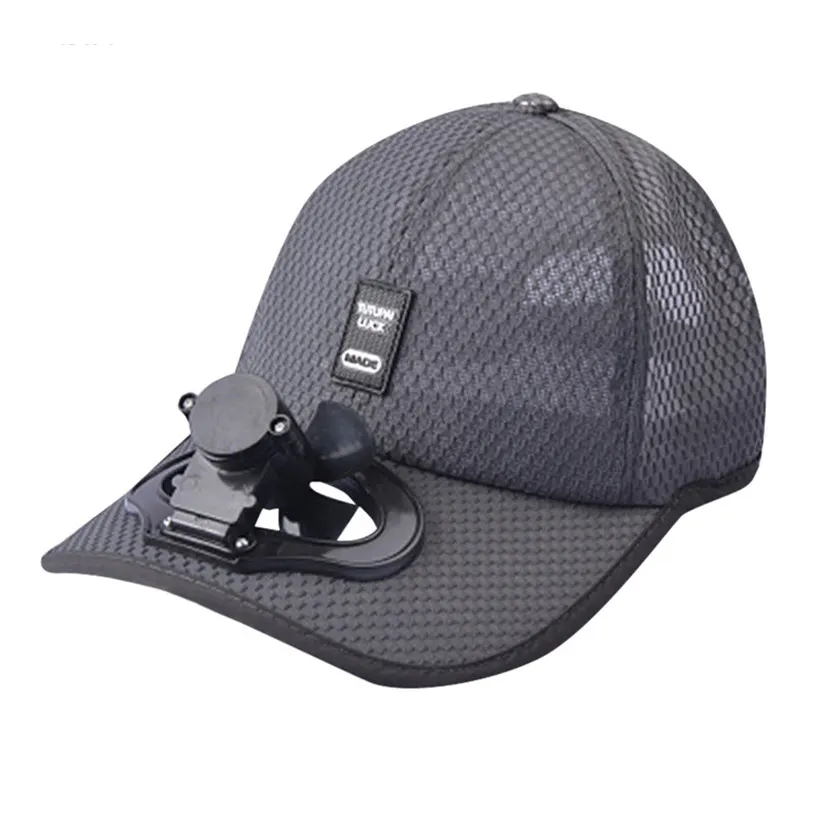 2019 moda düz renk soğutma fanlar beyzbol şapkası siperliği rahat gelgit ayarlanabilir nefes örgü yetişkin kap yaz şapka