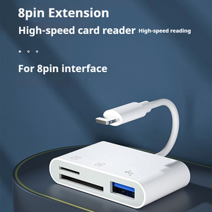 适用于iphone14的OTG读卡器适配器3合1 8pin至USB3.0转换电缆标清/TF存储卡 - Product Image 2