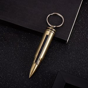 Toptan Mini metal mermi şekli çakmaktaşı maç çakmak anahtarlık mermi şekli çakmak - Product Image 5