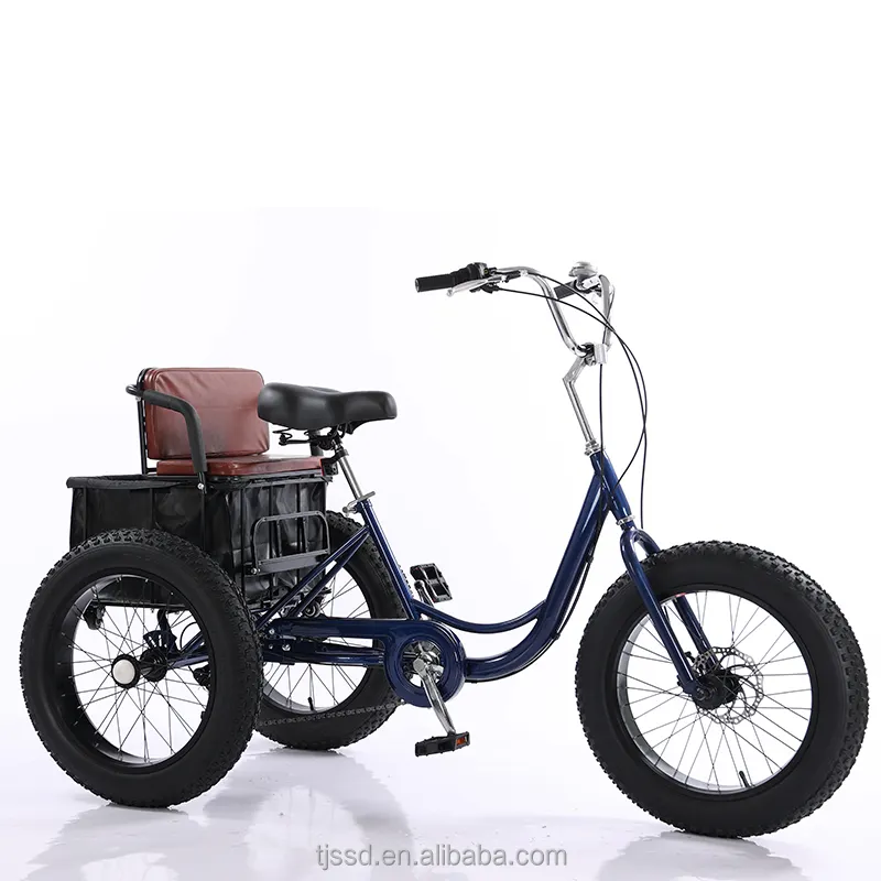 Heißes Produkt Fat Tire 4.0 Snow dreirädriges Fahrrad-Dreirad für Erwachsene 7-Gang-Pedal-Dreirad