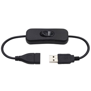 Cable de extensión USB macho a hembra con interruptor de encendido/apagado, Control de potencia para ventilador LED