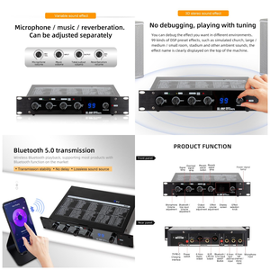 Профессиональный цифровой аудиоэффектор DSP99 Bluetooth, музыкальное устройство с реверберацией аналогового сигнала - Product Image 4