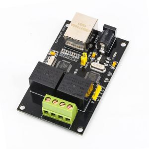 2チャネルDc5v 10a産業用IpネットワークリレーモジュールRs485 Modbus Hht-net2dへのリモートコントローラーイーサネット - Product Image 1