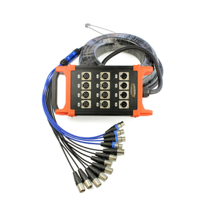 Canales multinúcleo personalizados de alta calidad, entrada/salida XLR, Cable de serpiente, conector RCA y auxiliar para altavoz de escenario de música de Audio