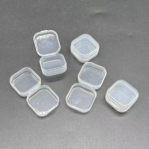 定制透明方形塑料容器塑料拳击盒可堆叠塑料储物盒透明卡扣盒