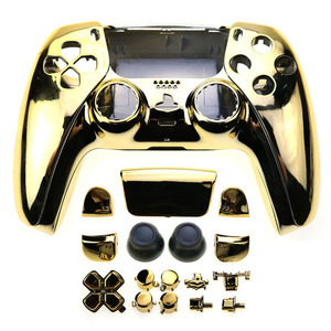 Set completo custodia cromata custodia protettiva pulsanti Shell Kit Mod per Controller Playstation 5 PS5 - Product Image 3