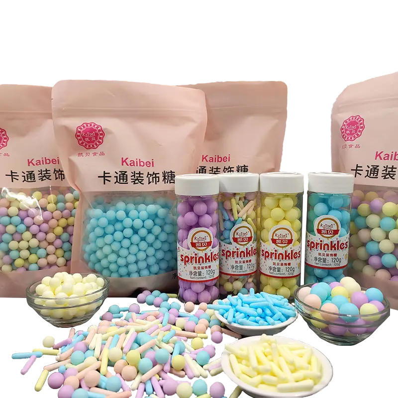 Bolas de azúcar de perlas, bolas de azúcar, bolas de pastel, rociadores blancos comestibles, venta al por mayor