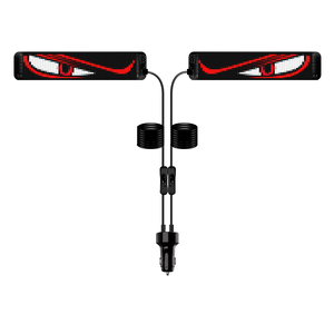 Новое поступление гибкий Rgb Devil Eye программируемый светодиодный Автомобильный дисплей с управлением приложениями и мини складной дизайн - Product Image 2