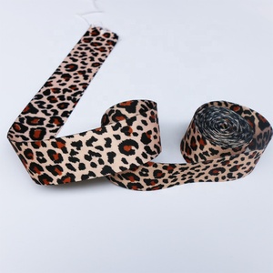 工厂定制流行可洗动物印花豹纹丝带 - Product Image 3