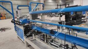 Fabrik preis Voll automatische Diamant-GI-Drahtgitter-Maschendrahtzaun-Webnetz-Zaun herstellungs maschine mit SPS-Kern komponenten - Product Image 4