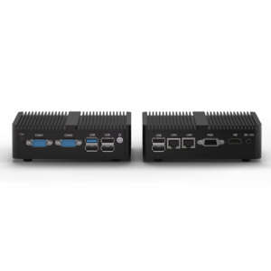 英特尔N100无风扇迷你电脑双千兆以太网6USB HDMl VGA 4G WiFi窗口7/8/10 Linux工业电脑DIN导轨防火墙