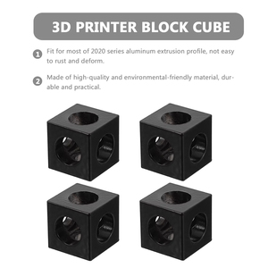 ตัวเชื่อมต่อมุมอลูมิเนียม CNC รุ่นปี 2020 รูปทรงลูกบาศก์ ตัวปรับมุม ตัวเชื่อมต่อสามทาง ตัวยึดมุม 90 องศา สำหรับเครื่องพิมพ์ 3 มิติ - Product Image 4
