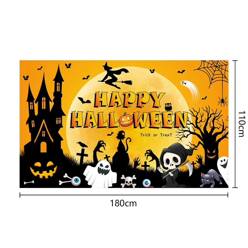 Décorations d'halloween fond sanglant cadavre vampire décorations de fête affiche cour décoration intérieure bannière