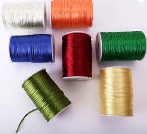 Cuerda de seda coreana respetuosa con el medio ambiente personalizada, cuerda para hacer joyas - Product Image 3