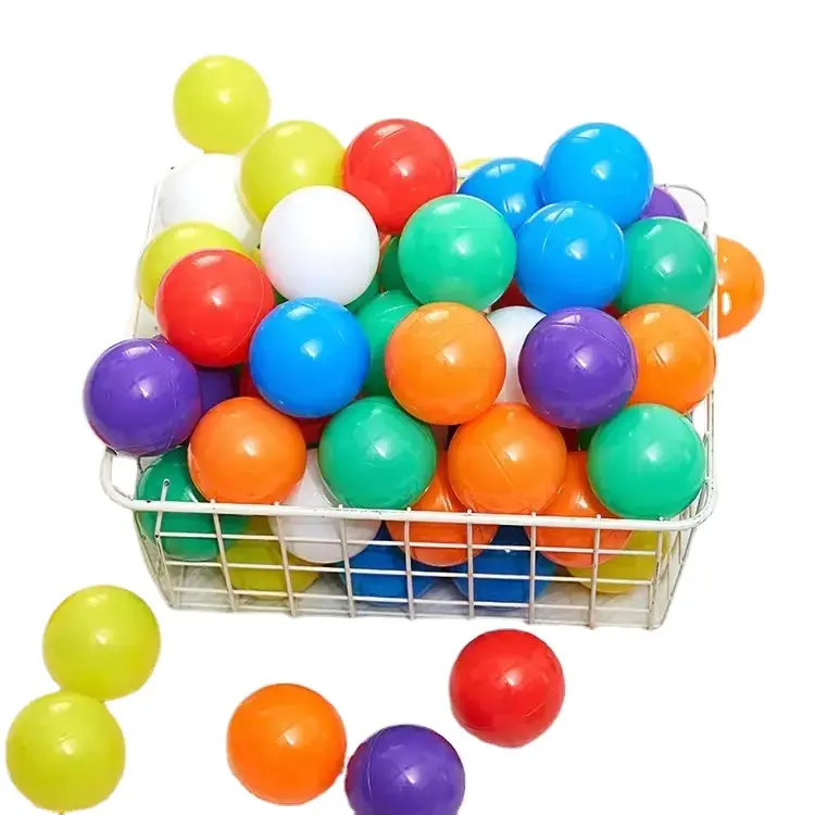 Bola mainan penjualan langsung pabrik bola PE plastik raksasa LDPE warna-warni berkualitas tinggi