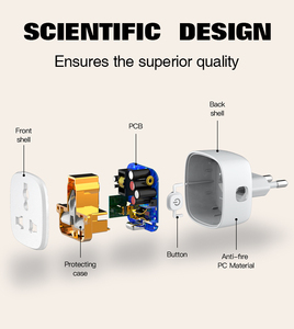 LDNIO SCW1050 stokta 10A ab İngiltere abd Alexa Google ev Tuya duvar akıllı soket uzaktan kumanda zamanlama fonksiyonu Mini Wifi akıllı fiş - Product Image 4