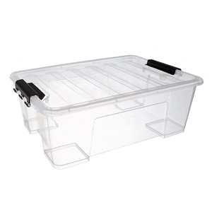 Trung Quốc 11L Tùy Chỉnh Trong Suốt Nhựa Lưu Trữ Hộp Vớ<span class=keywords><strong>i</strong></span> Nắp Đậy - Product Image 1