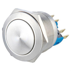 22mm עמיד למים מתכת החלף הרגעי נעילה LED אור מנורת תאורה 3-48V 110V 220V רכב אוטומטי מנוע PC להתחיל