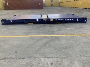 Alta qualità industriale impilabile unità di trasporto di merci pesanti 20ft scaffale piatto contenitore di spedizione - Product Image 3