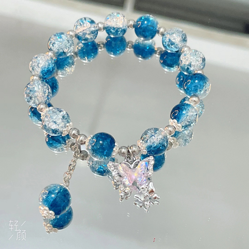 ture butterfly glaze bracelet