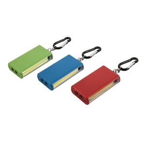 Plastik COB ışıklı anahtarlık kuru pil kumandalı anahtarlık ışık promosyon Led ışık anahtarlık hediye - Product Image 1