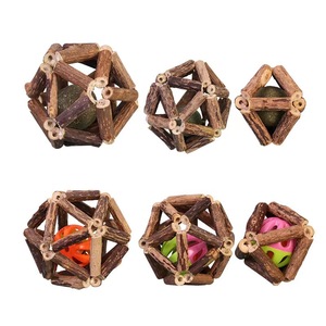 Catnip Toys Natural Silvervine Stick Catnip Ball & Bell Ball-Juguetes para gatos de interior Limpieza de dientes - Product Image 2
