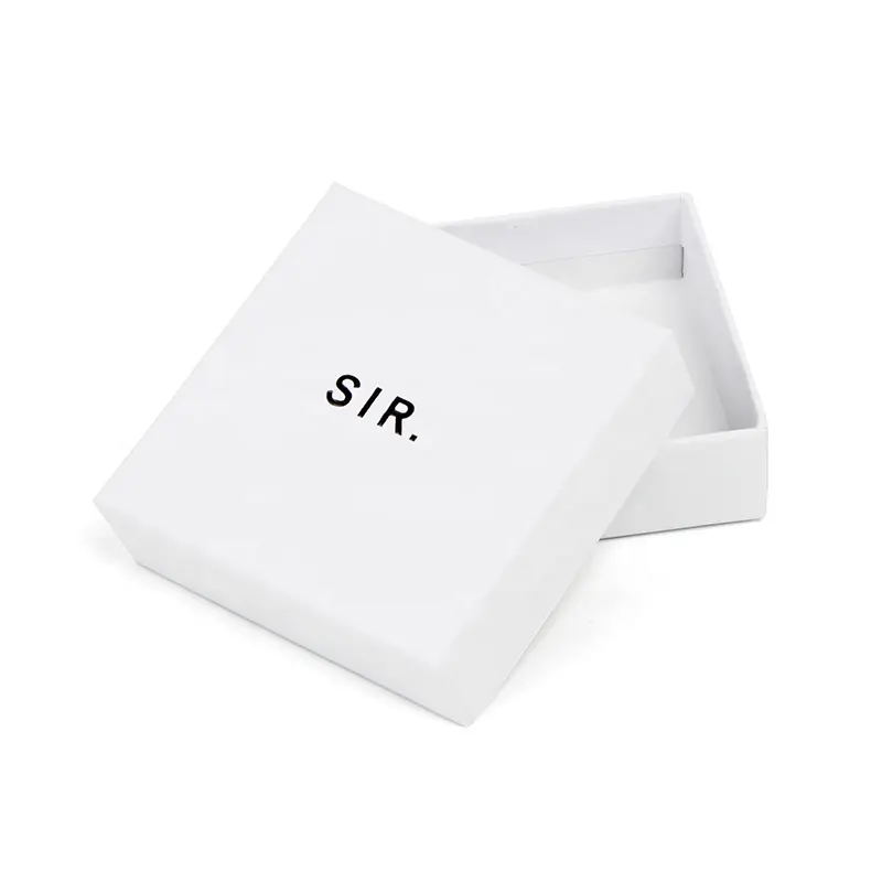 Sinicline China fábrica caixa branca embalagem varejo caso para fone de ouvido embalagem jóias embalagem conjunto