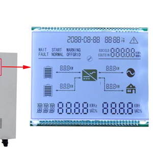 2024 kundenspezifisch maßgeschneidert oem odm FSTN 7 segment LCD-bildschirm für solarwechselrichter unterstützung kundenspezifische LED-hintergrundbeleuchtung, spannung und farbe - Product Image 1