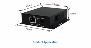 ギガビットPoEネットワークイーサネットスイッチPoEエクステンダー250メートル、1ポート10/100M/1000M Rj45入力2ポートRj45出力 - Product Image 4
