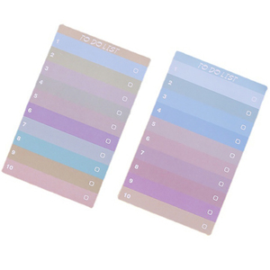 办公室卡哇伊文具50张待办事项便签多色彩虹便签记事本 - Product Image 2