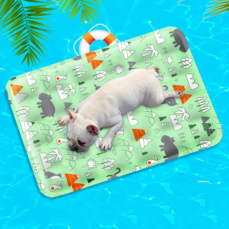Custom Pvc Laptop Cooling Pad Comfort Pressure Activated Summer Self Cooling Gel Pet Dog Ice Mat For Dogs Cooling Pad For Dog