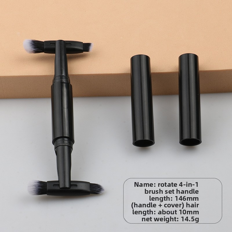 Rotary 4-in-1 Eye Cover Brush - Black + OPP Packing