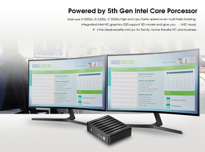 Mini pc i7 5500U 2,70 GHz Mini computadora DDR3L 1300/1666MHz, 1,35 V RAM SATA 6 Gb/s SATA de 4K HD VGA WiFi Gigabit LAN pc de escritorio - Product Image 6