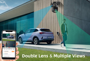 Icsee 8CH H.265 9MP Drahtloses CCTV-Kamerasystem Zwei-Wege-Audio PTZ WIFI IP-Sicherheit 8X Zoom 8CH WiFi NVR-Überwachungs kamerasystem