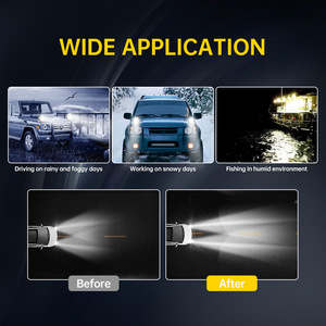 ไฟสปอตไลท์ LED Ip67 7 "8.5นิ้ว4x4ไฟออฟโร้ดเครื่องจักรไฟส่องสว่างส่องสว่างสำหรับรถแข่งรถกระบะ GMC SUV - Product Image 5
