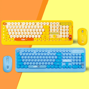 Teclado y ratón inalámbricos de Color, 1600DPI, 104key, accesorios de ordenador para niños, kit de teclado y ratón - Product Image 2